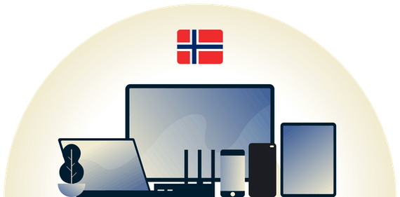 Norway VPN protecting a variety of devices.